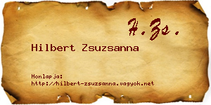 Hilbert Zsuzsanna névjegykártya