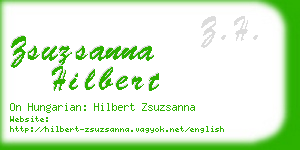 zsuzsanna hilbert business card